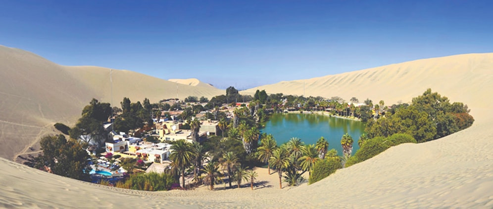 Yaklaşık 115 Kişilik Nüfusuyla Çölün Ortasında Bir Cennet: Huacachina