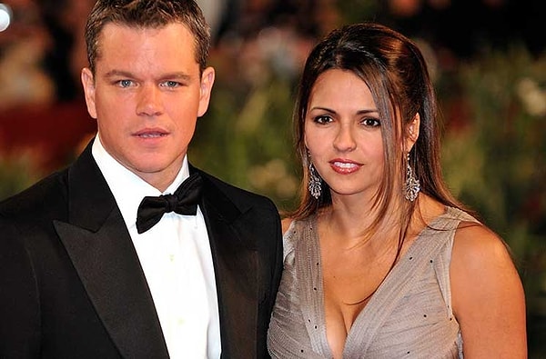 11. Мэтт Деймон и Люсьяна Баррозо