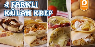 Krepe Olan Bakış Açınız Değişecek! 4 Farklı Külah Krep Nasıl Yapılır?