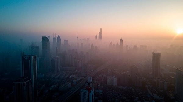 17. Рассвет в Шанхае.