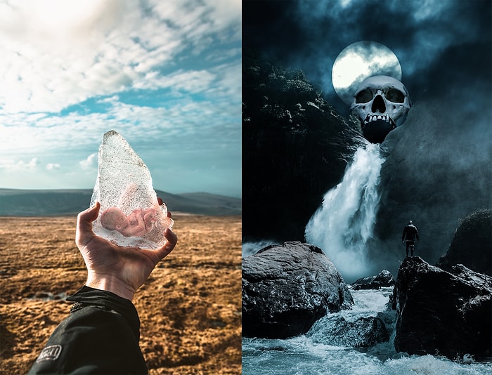 Hayal Gücüyle Sizi Farklı Dünyalara Sürükyelen Şerif Alyaz'ın Eşsiz Photoshop Çalışmaları