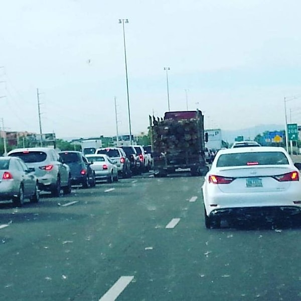 10. "Все смотрели "Пункт назначения 2", так что никто не хотел ехать позади этого грузовика"