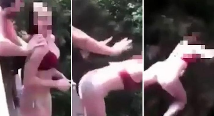 16 Yaşındaki Kızın Arkadaşı Tarafından 20 Metre Yükseklikteki Köprüden İtildiği Korkunç An!