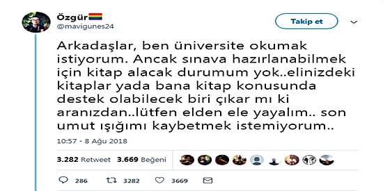 İyilik Kazanacak! Üniversiteye Hazırlanmak İçin Yalnızca Kitap İsteyen Özgür’ün Yardım Çağrısı Sessiz Kalmadı