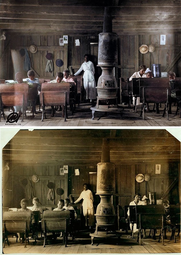 22. Anthoston, Kentucky'de bir okul, 1916