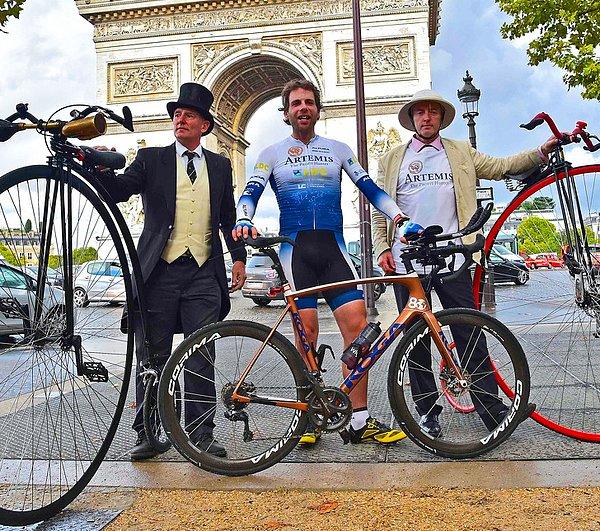 7. İngiliz bir adam, 79 günde dünyanın etrafını bisikletle dolaşmayı başarmıştır.