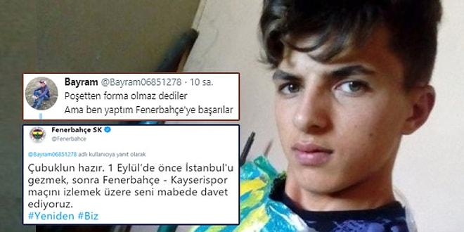 Poşetten Forma Yapan Genç Fenerbahçe Taraftarına Büyük Jest