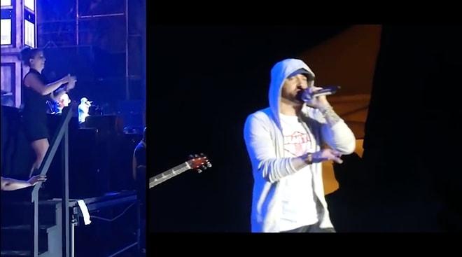 ABD'li Rapçi Eminem'in Konserinde Muhteşem İşler Yaparak Konserin Önüne Geçen İşaret Dili Çevirmeni