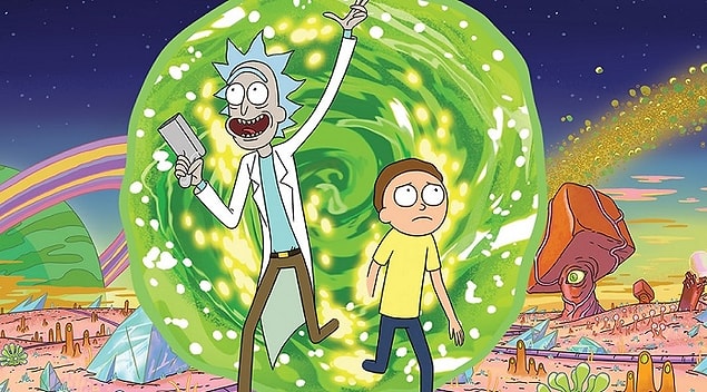 2. Yetişkinler için efsane bir animasyon dizisi: Rick and Morty. IMDb puanı: 9.3