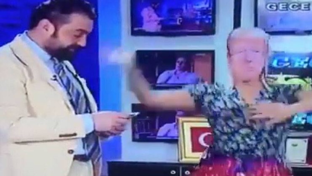 Flash TV Sunucusundan Orantısız Zeka Örneği: Trump Oynatıp Dolar Saçtı