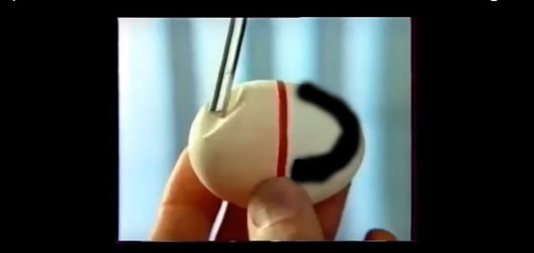 4. Бренд какой зубной пасты написан на правой половине яйца?