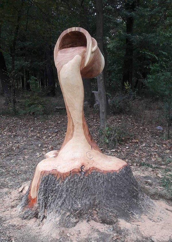 16. Bir ağaç kütüğünden bir eser ortaya çıkaracak olsaydınız, hayal dünyanızda böyle bir şey canlanır mıydı?