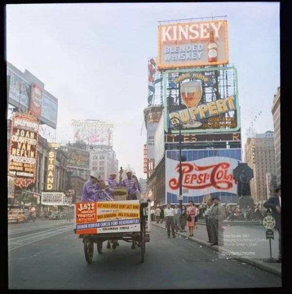 3. Таймс-сквер, Нью-Йорк, 1947 год