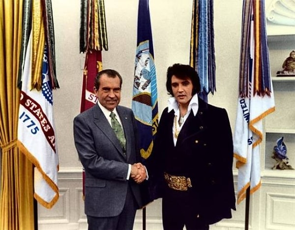 14. Тайная встреча президента Никсона с Элвисом Пресли