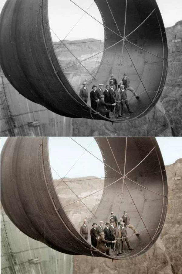 22. Строительство плотины Гувера, приблизительно 1935 год