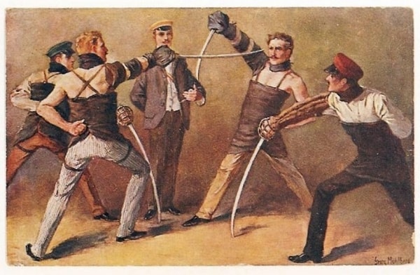 2. Между кем в России могла происходить дуэль?