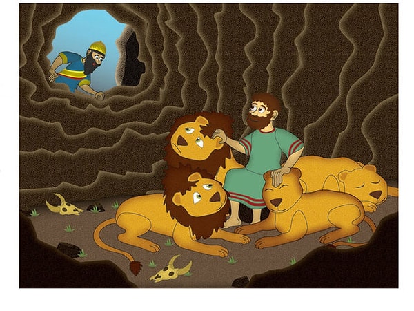 7. Сколько львов было во рве, в который бросили Даниила?