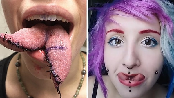 Кстати, впервые "ящеричный" язык был сделан в 1996 году в США. Его счастливым обладателем стал некий Дастин.