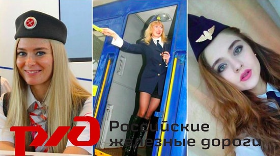 Красотки-работницы Российских железных дорог скрасят даже маршрут Москва-Владивосток. Любуйтесь на их фото