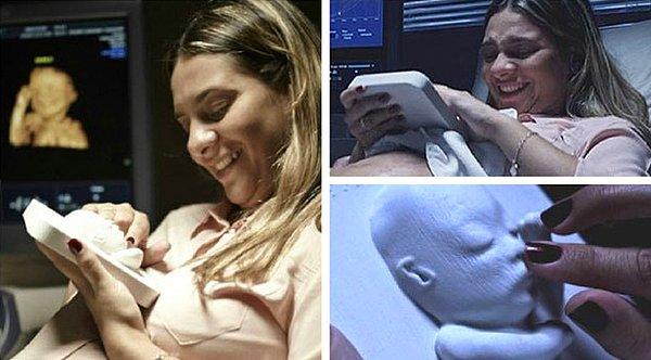 2. Görme engelli anne adayına çocuğunun ultrason fotoğrafını 3 boyutlu baskıyla vermişler. Mutluluğa bakın!