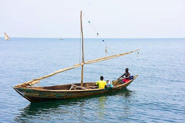 Adadaki balıkçılar çoğunlukla Nil levreği avlıyorlar.