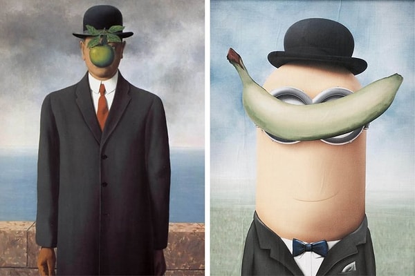 4. Миньоны и Рене Магритт