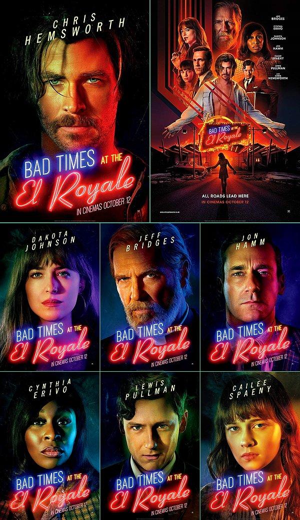 9. Bad Times at the El Royale'den yeni posterler yayınlandı: