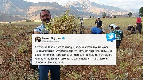 Akit Yazarı, Ovacık'ın Komünist Belediye Başkanı Fatih Maçoğlu'nu 'ABD Sigarası İçmekle' Suçladı