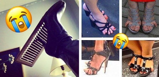 Фото, которые напомнят всем девушкам, что обувь на каблуках - это настоящие проделки дьявола