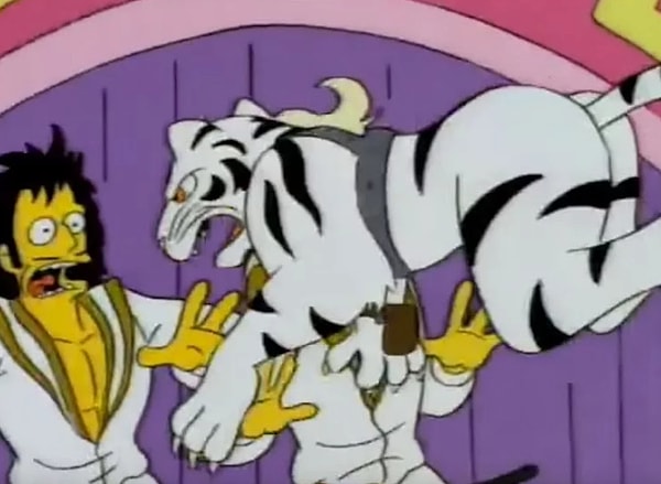 4. А это эпизод про нападение белого тигра на Роя Хорна, который был снят еще в 1993 году.