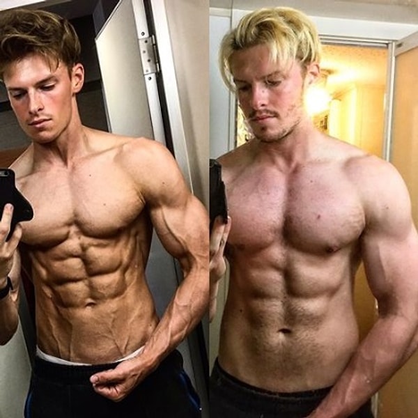 Красавец-садовник также занимается спортом: