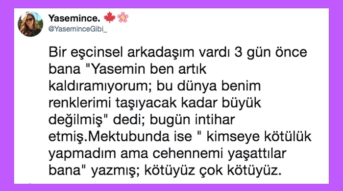 Bitmeyen Nefret Yine Öldürdü: Önyargılar Nedeniyle İntihar Eden, Yakılan ve Öldürülen Gökkuşağının Solan Renkleri