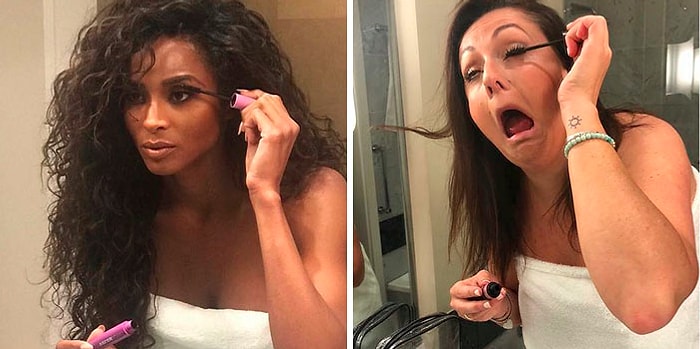 Селеста Барбер продолжает пародировать знаменитые фото звезд, показывая, как бы они выглядели в реальной жизни