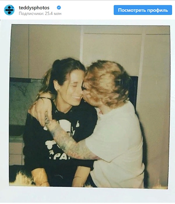 9. Эд сообщил о своей помолвке с Черри в январе этого года, подкрепив новость постом в Instagram: