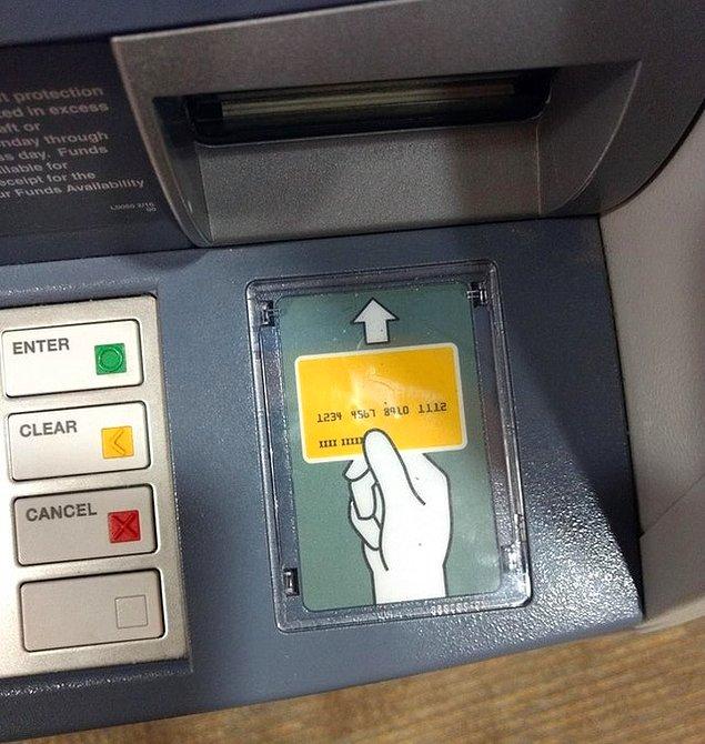 15. Kartı uzunlamasına alan banka ATM'si:
