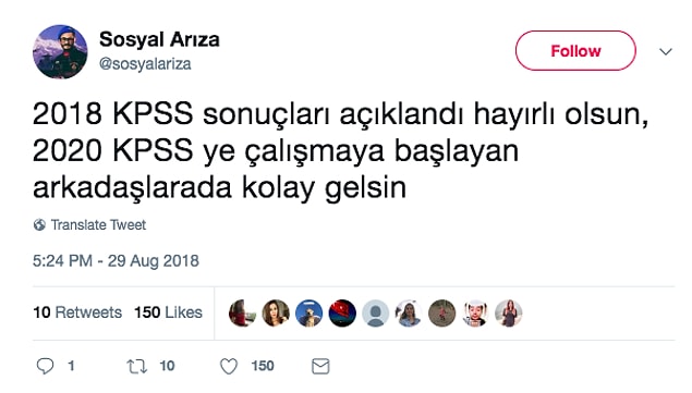 15. KPSS Sonuçlarını Görünce Üzüntüden Kafası Yandığı İçin Mizaha Başvuran 18 Kişi