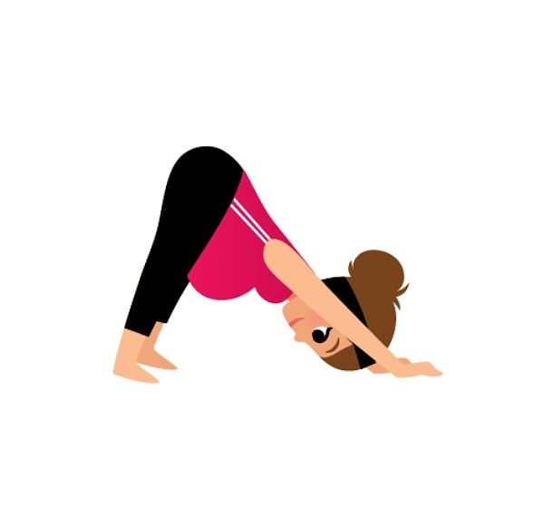 2. Эмодзи о том, как непросто беременной женщине заниматься йогой.