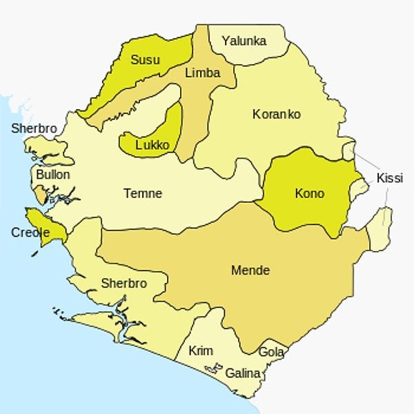 7. Dünyanın en yuvarlak ülkesi Sierra Leone.