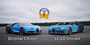 Yalnızca LEGO Bloklarıyla Üretilen ve Saatte 28 Kilometre Hıza Ulaşan Bugatti Chiron!