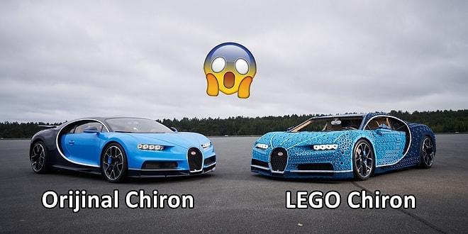 Yalnızca LEGO Bloklarıyla Üretilen ve Saatte 28 Kilometre Hıza Ulaşan Bugatti Chiron!