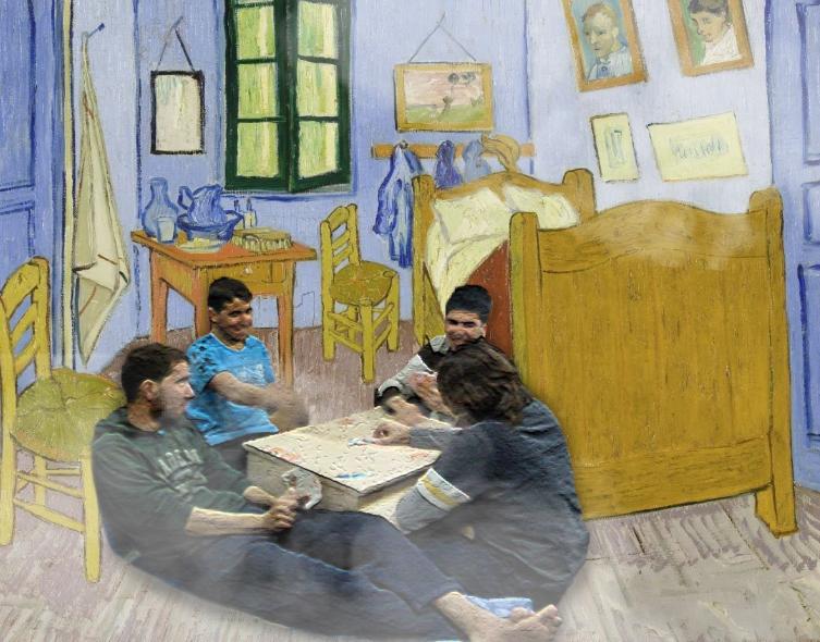 Van Gogh�un �Yatak Odası� Çizimine Yapılmış Montelerle Sürrealistliğin