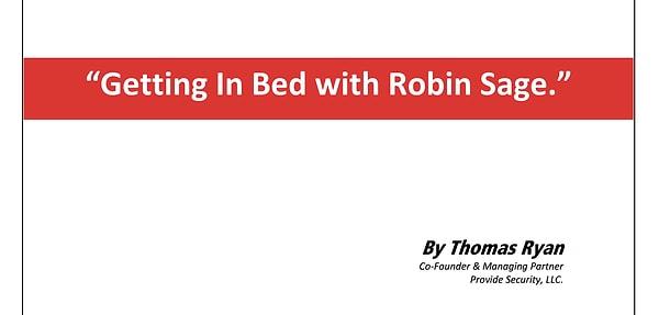 İnsan istihbaratının önemini bir kez daha anlatan bu çalışmasına 'Robin Sage ile yatağa girmek.' adını verdi.