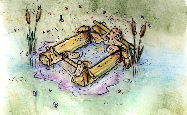 6. Скафизм —мучительный вид казни, заключавщийся в том, что жертву насильно поили молоком и медом, чтобы вызвать диарею, и обмазывали ее тело медом. После этого человека привязывали к дереву и ждали, пока его заживо съедят насекомые.