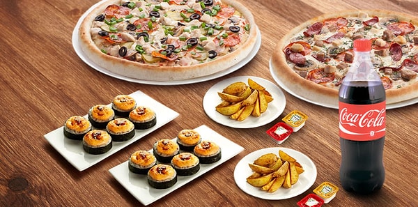 9. Адреса доставок еды на холодильнике