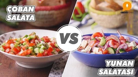 Sizin İçin Sofranın Tamamlayıcısı Hangisi? Çoban Salatası vs Yunan Salatası Nasıl Yapılır?