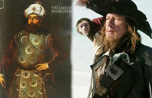 30. Karayip Korsanları'ndaki Kaptan Barbossa'nın adı, Barbaros Hayreddin Paşa'nın Barbarossa lakaplı abisi Oruç Reis'ten geliyor.