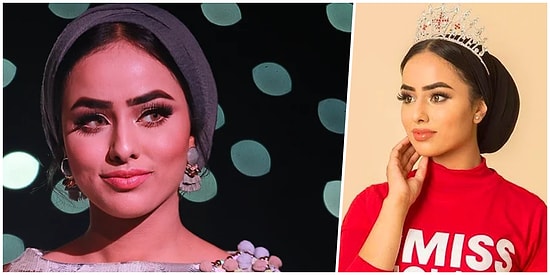 Müslüman Öğrenci Miss England Yarışmasında Türban Takarken Finalist Olmayı Başaran İlk Kadın Oldu!