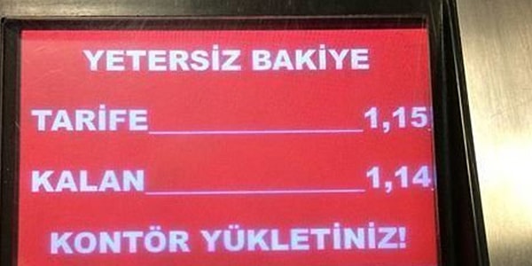 3. Otobüs kartına en az ne kadar para yüklersin?