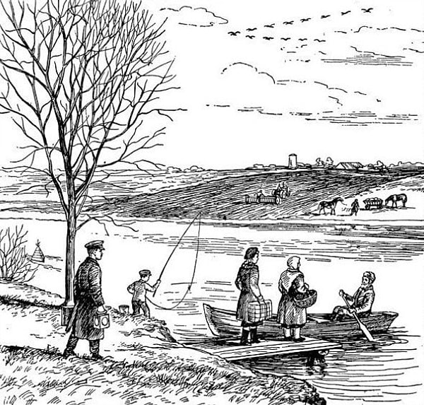 3. Какое время дня изображено на данном рисунке?