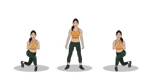 3. Скрестные выпады